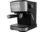 RUSSELL HOBBS Espressomaschine "Heaton 28700-56", edelstahl, B:21,6cm H:29,3cm T:27,3cm, Kaffeemaschinen, 1.100 Watt, 1,5-l-Wassertank, Espressomaschine
