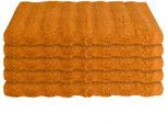 Gaestehandtuecher SCHIESSER "Neapel aus 100% Baumwolle mit eleganter Hoch-Tief-Optik", orange (terrakotta), B:30cm L:50cm, Frottier, Baumwolle, Handtücher, Gaestehandtuecher, OEKO-TEX MADE IN GREEN