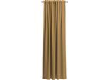 Verdunkelungsvorhang NEUTEX FOR YOU "INSULA", braun (gelb), Gardinen, 160cm, Multifunktionsband, 140cm, Polyester, Uni-Dimout für starke Verdunklung, nach Maß, B:140cm H:160cm