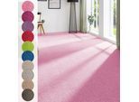 Teppichboden ANDIAMO "Ines, Kräuselvelours, Gesamthöhe 8,5 mm, Luxusklasse LC2", pink, B:400cm L:800cm, Kunstfaser, Teppiche, Uni Farben, Breite 400 cm, strapazierfähig & pflegeleicht