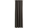 Verdunkelungsvorhang NEUTEX FOR YOU "INSULA", braun, Gardinen, 155cm, Multifunktionsband, 140cm, Polyester, Uni-Dimout für starke Verdunklung, nach Maß, B:140cm H:155cm