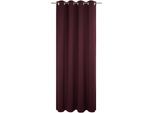 Vorhang WIRTH "Newbury", lila (aubergine), B:130cm H:385cm, Baumwolle, Polyester, Gardinen, nach Maß