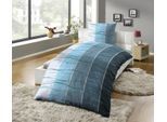Bettwäsche KINZLER "Bedruckte Poly-Cotton Bettwäsche "Ocean", bunt, B/L: 135cm x 200cm, 1 Stk., 1 Stk., Polycotton, B/L: 80cm x 80cm, 2 Stk., Polycotton, Obermaterial: 50% Baumwolle, 50% Polyester, Bettwäsche, Bettwäsche, pflegeleicht