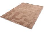 Teppich "Blaze 252", braun, B:140cm H:28mm L:200cm, Polyester, SCHÖNER WOHNEN-KOLLEKTION, Teppiche, Teppich, Indoor, pflegeleicht, verschiedene Formen, Hoch Tief Struktur