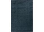 Teppich "Pure 250", blau (nachtblau), B:133cm H:21mm L:190cm, Polypropylen, SCHÖNER WOHNEN-KOLLEKTION, Teppiche, Teppich, Indoor, dichter robuster Teppich mit leichtem Glanz, Oeko-Tex