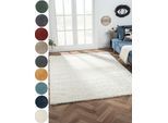 Hochflor-Teppich "My Shaggy", beige (creme), B:60cm H:37mm L:90cm, Polypropylen (PP), MYFLAIR MÖBEL & ACCESSOIRES, Teppiche, Shaggy, Uni-Farben, leicht glänzend, Microfaser, extra flauschig