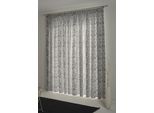 Vorhang ADAM "Flower Cuvée" Gr. 4, schwarz (schwarz, beige), B:142cm H:245cm, Jacquard, Baumwolle, Gardinen, aus 100% Bio-Baumwolle