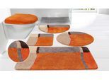 Badematte OTTO HOME "Belio, Badvorleger, Badezimmer Teppich" Gr. 5, terra, H:20mm, Kunstfaser, Badematten, Badematte, Badematte, Badteppich, Badematten auch als 2 tlg. Set erhältlich, bunt