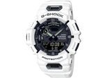 Smartwatch CASIO G-SHOCK "GBA-900", weiß (weiß, schwarz, weiß), Smartwatches, Herren, Smartwatch, Armbanduhr,Herren,Bluetooth,Schrittzähler,digital, bis 20bar wasserd.