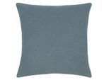 Dekokissen ZOEPPRITZ1828 "Soft-Fleece", denim, unifarben, B:50cm L:50cm, Polyester, Viskose, Dekokissen_Sitzkissen_Kissenhüllen, Kissenbezug aus Fleece