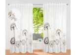 Gardine OTTO HOME "Nannette", weiß (braun), B:140cm H:145cm, Polyester, Polyester, recyceltes Polyester (rPET), Gardinen, Gardine, halbtransparent, gemustert, pflegeleicht, verschiedene Größen