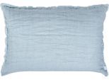 Dekokissen ZOEPPRITZ1828 "Honeybee", blau (water, unifarben), B:60cm L:40cm, Leinen, Dekokissen_Sitzkissen_Kissenhüllen, Kissenhülle im Waffelpique