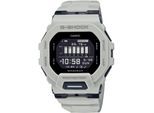 Smartwatch CASIO G-SHOCK "GBD-200", grau (hellgrau, schwarz, hellgrau), Smartwatches, Herren, Smartwatch, Armbanduhr, Herren,Bluetooth,Schrittzähler,bis 20bar wasserd.,digital