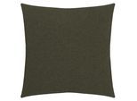 Dekokissen ZOEPPRITZ1828 "Soft-Fleece", olive branch, unifarben, B:40cm L:40cm, Polyester, Viskose, Dekokissen_Sitzkissen_Kissenhüllen, Kissenbezug aus Fleece