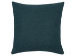 Dekokissen ZOEPPRITZ1828 "Soft-Fleece", schwarz ocean, unifarben, B:50cm L:50cm, Polyester, Viskose, Dekokissen_Sitzkissen_Kissenhüllen, Kissenbezug aus Fleece