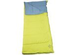 Deckenschlafsack POLYDAUN "Schlafsack Beach House Reversible", grün (limette), Schlafsäcke, B/L: 80cm x 210cm, umlaufender Reißverschluss, Obermaterial: 100% Polyester, Beidseitig zu benutzen, L:210cm