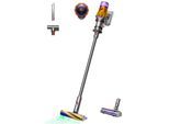 DYSON Akku-Hand-und Stielstaubsauger "V12™ Detect Slim Absolute", nickel satin gelb, glanz nickel, B:25cm H:123,4cm T:25cm, Akkusauger, Macht unsichtbaren Staub sichtbar – für eine gründlichere Reinigung.