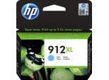 HP Tintenpatrone "HP original Druckerpatrone 912XL Cyan", blau (cyan), Tintenpatronen, 3 Probemonate gratis* drucken, Tintenpatrone