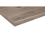 Arbeitsplatte WIHO KÜCHEN "Flexi 38", braun (halifax eichefarben braun), B:110cm H:3,8cm T:60cm, Holzwerkstoff, Tischplatten, Arbeitsplatte, von drei Seiten ummantelt, 38 mm stark