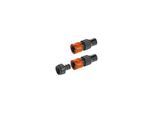 GARDENA Profi-System Anschluss-Satz aus Kunststoff und Metall mit Hahnverbinder, Schlauchverbinder und Wasserstop für den Anschluss von Schläuchen an Pipeline oder Sprinklersystem - 01505-23)