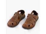 MAVERICK 01 Heren Leren Sandalen Kastanjebruin