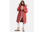 Marikoo dames winterjas – Schneesternchen, lang met capuchon & imitatiebontkraag