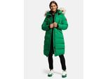 Marikoo dames winterjas – Schneesternchen, lang met capuchon & imitatiebontkraag