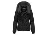 Marikoo dames gewatteerde winterjas Nadiraa met 2-in-1 design & capuchon