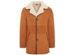 Heren Tan Shearling Schapenvacht Autojas - Cordova