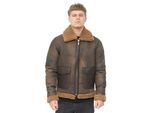 Heren antieke B3 schapenvacht jas-Aviles