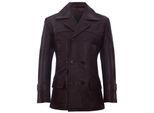 Cow Hide Dr Who Naval German Pea Coat leren jas
