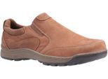 Hush Puppies Jasper Leren Heren Tan Nubuck Loafers