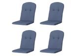 Madison Kussen kuip hoog panama safier blue 45x96 - 4 stuks