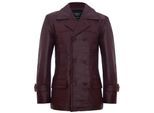 Cow Hide Dr Who Naval German Pea Coat leren jas