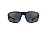 Tommy Hilfiger Wrap Mens Mattele Zwart grijze zonnebril