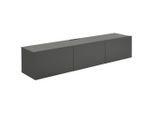 Hom`in Lowboard, Anthrazit, Holzwerkstoff, 180x36.7x42 cm, hängend, Wohnzimmer, Wohnwände, Lowboards, Lowboards hängend