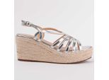 Montevita Sandalen Met Een Sleehak Salia6 Zilver