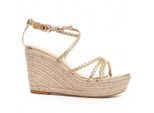 Montevita Wedge Sparto Sandalen Wesparto6 In Goud