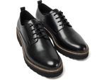 Pod Kris Leren Dames Zwarte Derby Schoenen