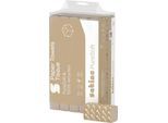 Satino Falthandtücher PureSoft, 2-lagig, W-Falzung, mit Prägung, L 320 x B 206 mm, 100 % Recycling-Karton, soft beige, 3072 Blatt