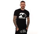 T-shirt Maple Leaf Logo DSquared2 Pour Homme en Noir