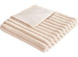 Bettüberwurf "Vita", beige (hell, beige), B:80cm L:170cm, Polyester, WESTFALIA SCHLAFKOMFORT, Tagesdecken, Bettüberwurf, in vielen Größen erhältlich