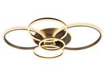 GLOBO LIGHTING Deckenleuchte "LORELEI", anthrazit matt, H: 11,5cm, 1 Stk., Leuchten, Deckenlampe Wohnzimmer-Leuchte Schlafzimmer-Leuchte Flur Küche, Deckenleuchte