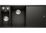 Granitspüle BLANCO "AXIA III 6 S", schwarz, B:51cm H:19cm T:100cm, Verbundwerkstoff, Küchenspülen, inklusive gratis Glasschneidebrett und Edelstahl-Schale