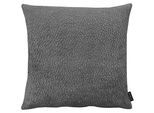 Dekokissen APELT "Toulouse", dunkelgrau, unifarben, B:58cm H:10cm L:58cm, Chenille, Polyester, Dekokissen_Sitzkissen_Kissenhüllen, Chenille mit 3D Effekt