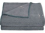 Wohndecke ZOEPPRITZ1828 "Soft-Fleece Legacy", deep pacific, B:160cm L:200cm, Polyester, Viskose, Wohndecken, Wohndecke, Fleecedecke mit unverwechselbarem Cashmere Handfeel