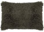 Dekokissen ZOEPPRITZ1828 "Reborn", military grün, felloptik, B:50cm L:30cm, Polyester, Dekokissen_Sitzkissen_Kissenhüllen, weiche Kunstfell Kissenhülle