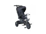 Byox Dreirad Fusion Lux Musik Scheinwerfer PU-Reifen Hinterradbremsen Korb Gurt dunkelgrau