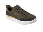 Skechers Verloma Radical Heren Olijfgroene Synthetische / Suède Sneakers