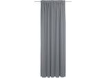 Vorhang ADAM "Uni Collection light", blau (dunkelblau), B:142cm H:225cm, Baumwolle (Bio-Baumwolle), Gardinen, aus 100% Bio-Baumwolle